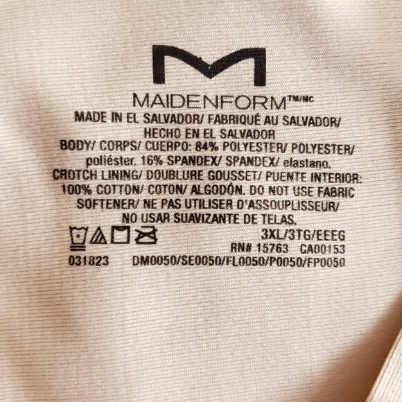 Maidenform Flexees Boyshort Shapes Firm Size 3XL Nude Cool Comfort - Picture 5 of 6